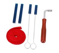TOYANDONA Professional Piano Tuner Tool Kit with Metal Lever 6 Pcs and Rubber Stoppers and Sound Block for Piano Tuning Maintenance, Adjustable Sound Quality and Temperament, for Beginning