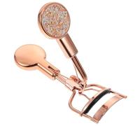 TOYANDONA Professional Rose Gold Eyelash Curler with Wide-Angle Clamp, Stainless Steel Makeup Tool for Precise Lash Curling, Non-Slip Finger Grip Cosmetic Accessory for Daily Beauty Use