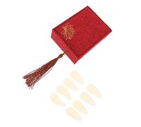 TOYANDONA Protective Guzheng Fake Nails, Nylon Finger Protectors for Stringed Instruments, Practice Picks with Finger Protection, Not Easy to Crack or Deform, Birthday Gift