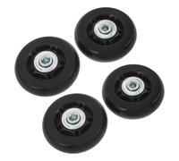 TOYANDONA Pu Silent Suitcase Replacement Wheels Set 60x18mm, 4pcs Universal Travel Luggage Swivel Casters with Screws and Washers, Quiet Luggage Wheel Repair Kit for Suitcase and Hand