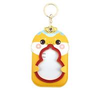 TOYANDONA PU Year Snake Keychain with Dual Card Slots Stylish Chinese Year Accessory for Credit and Id Cards Auspicious Luck Symbol Contemporary Feng Shui Design