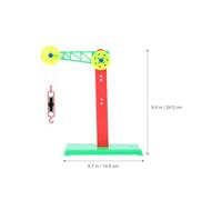 TOYANDONA Pulley Block Set Plastic Holder, 2 Pieces Physics Experiment Teaching Tools for School Science Kits, Classroom Mechanics Learning Accessories, Suitable for Educational Random Color