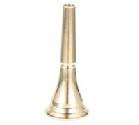 TOYANDONA Pure Brass Horn Mouthpiece, Portable Horn Accessory for Beginners, Music Instrument Practice Part, Gold-colored Brass Mellophone Mouthpiece for Musical Instruments