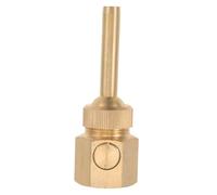 TOYANDONA Pure Copper Adjustable Fountain Nozzle for Garden Ponds Brass Water Sprayer with Direct Clear Single Spray Head Threaded Valve Easy Installation Water Feature Accessory