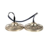 TOYANDONA Pure Copper Tibetan Meditation Bell Dharma Instruments Finger Cymbals for Yoga