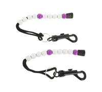 TOYANDONA Purple Wrist Golf Score Counter 2pcs Plastic Bead Chain