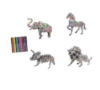 TOYANDONA Puzzle Toys Diy Unfinished Puzzle for Adults Boys and Girls Creative Paper Graffiti Boys and Girls