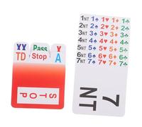 TOYANDONA PVC Bridge Bidding Cards Clear Printed Plastic Deck for Tournaments and Travel Read Stackable Plaything for Party and Competitive Bridge Games