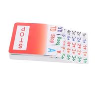 TOYANDONA PVC Bridge Bidding Cards Plastic Bid Cards for Bridge Players Easy to Stand and Stack for Tournaments Travel and Party Game Accessories