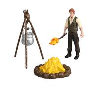 TOYANDONA PVC Simulation Figure Doll for Outdoor Campfire Scene Safe Material Educational for Party Decorations and Wildlife Storytelling