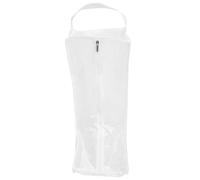TOYANDONA PVC Zipper Shoe Bag for Boots with Wear Resistance and Shape Retention, White Storage Pouch for Travel and Home Organiser to Keep Boots Clean and Protected