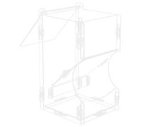 TOYANDONA Rabbit Automatic Pet Feeder Wear Resistant Hamster Food Dispenser Transparent Design for Small Animals Compact Easy Bunnies and Hamsters
