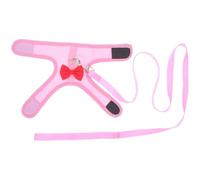 TOYANDONA Rabbit Harness Leash Adjustable for Small Pets Bunny Leash Cute Bow for Walking Hamsters Guinea Pigs