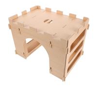 TOYANDONA Rabbit Hay Feeder Low-waste Hay Rack Integrated Small Animal Hideout for Guinea Pigs Hamsters Chinchillas and Ferrets for Efficient Feeding and Cozy Shelter