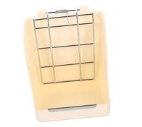 TOYANDONA Rabbit Hay Feeder Pet Dispenser for Guinea Pigs Chinchillas Fixed Design for Clean Feeding Slow Eating Habit Promoter Spring Hay Rack Light