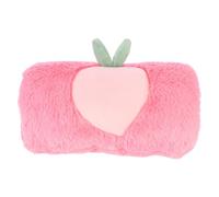 TOYANDONA Rabbit Peach Pattern Faux Fur Hand Muff Plush Hand Warmer for Women Winter Soft Arm Warmer Pillow for Cold Weather Indoor Outdoor Use