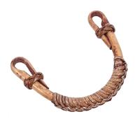 TOYANDONA Rattan U-Shape Teapot Handle Replacement for 6-8Cm Ceramic Pot, Removable Kung Fu Tea Kettle Grip, Brown Woven Tea Pot Handle for Japanese and Chinese Teapots