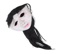 TOYANDONA Realistic Horror Mask Creepy Latex Full Face Head Cover for Female Ghost Costume for Masquerade Parties Haunted House Decorations and Scary Cosplay Props