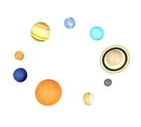 TOYANDONA Realistic Planet Molds Educational Teaching Aids for Astronomy and Geography Classroom Use Assorted Color Planetary Models for Stem Learning