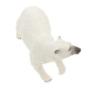 TOYANDONA Realistic Polar Bear Figure Wildlife Animal Ornament Educational Simulation Model for Indoor Home Decor and Learning Detailed Arctic Bear Figurine for Collectors