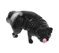 TOYANDONA Realistic Pug Dog Model Figurine Lightweight Animal Statue Home Decor for Desk Bedroom Living Gift for Dog Lovers