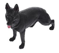 TOYANDONA Realistic Shepherd Dog Model Figurine Plastic German Shepherd Ornament Miniature Tabletop Puppy Statue Lifelike Dog Sculpture for Home Decor and Gift