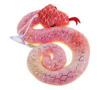 TOYANDONA Realistic Snake Plush Tie-dye Embroidered Stuffed Animal Soft for Lunar Year Spring Festival Decoration Lucky Chinese Zodiac Charm