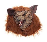 TOYANDONA Realistic Werewolf Mask Full Head Furry Animal Party Mask for Halloween Cosplay with Strap Breathable Comfortable Design for Adults