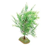 TOYANDONA Realistic Willow Tree Model for Micro Landscape DIY Smooth Safe Surface Garden Ornament Miniature Tree Decor for Indoor Simulation Fine Workmanship with Bright Color