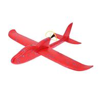 TOYANDONA Rechargeable USB Airplane with Colored Lights Electric Foam Hand-throw Glowing Aircraft Plaything for Outdoor Educational Fun
