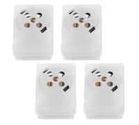TOYANDONA Recordable Music Box Module 4pcs Mini Sound Recording Parts for Plush Toys White Plastic Electronic Components with Button Batteries Easy to Use for DIY and Distinctive Presents