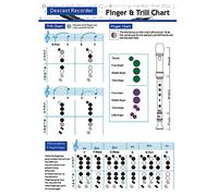 TOYANDONA Recorder Fingering Chart Practice Guide for Beginners Useful Clarinet Chord Chart Music Chord Poster for School Flute Learning