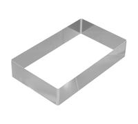 TOYANDONA Rectangular Cake Ring Mold Stainless Steel for Tiramisu Pastry | Food-grade Steel, Smooth Nonstick Finish, Dishwasher Safe, Clean Edges for Home Baking and Pastry Bars