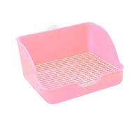 TOYANDONA Rectangular Plastic Bunny Training Litter Box Odor Control Leak-resistant Pet Toilet for Guinea Pigs and Rabbits Suitable for Gardens and Indoors