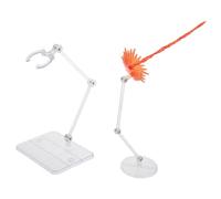 TOYANDONA Red Energy Effect Model Support Stand with Dual Bases Display Holder for and Action Figures Collectors Assembly Accessory for Distinctive Visual Impact