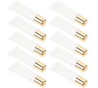 TOYANDONA Refillable Lip Gloss Tubes Plastic Lightweight Small Lip Container 10pcs 10ml for Storing Oil for Travel and Shopping