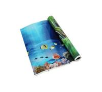 TOYANDONA Removable Pvc Fish Tank Background for Aquarium Decorations Easy to Apply 3d Aquarium Backdrops Suitable for Fish Tanks in Bathroom or Metal Panel Settings