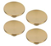 TOYANDONA Replaceable Pot Lid Handles 4pcs, Golden Stainless Steel Compact Pan Lid Knobs, Classic Shape Pot Accessories for Saucepan, Casserole, Wok & Slow Cooker