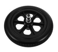 TOYANDONA Replacement 12-Inch Solid Rear Wheel Tire for Manual Wheelchair, Black Solid Tire Caster, Shockproof Walker and Stroller Wheel Accessory for Mobility Aid