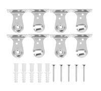 TOYANDONA Replacement Brackets for Blinds 4 Pairs Metal Roller Shade Accessories with Matching Screws Reliable Support mounting Hardware for Window Treatments