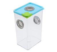 TOYANDONA Reptile Box with Vents for Feeding Tarantulas Snakes Crickets Frogs Sturdy Plastic Case 6.7X4.1X3.1 Inch Suitable for Indoor Breeding Random Color