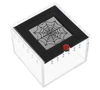 TOYANDONA Reptile Breeding Box Acrylic Container with Secure Magnet Door for Gecko and Lizard Feeding and Insect Hatching in Terrariums