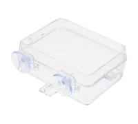 TOYANDONA Reptile Feeding Bowl with Suction Cup Transparent Water and Food Dish for Snakes Lizards and Chameleons Escape Design for Safe and Easy Pet Feeding