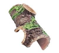TOYANDONA Reptile Hide House Simulation Bark for Bearded Dragons Chameleons Geckos Turtles Lightweight Cave for Terrarium Habitat Versatile Compact Design for Various Reptiles