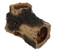 TOYANDONA Resin Aquarium Tree Stump Decoration Faux Log Cave Ornament Fish Tank Shrimp Turtle Hideout Landscape Decor for Large Small Tanks