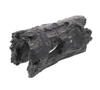 TOYANDONA Resin Hollow Tree Trunk Reptile Hideout for Lizards and Geckos, Black Natural-looking Lizard Cave Hide with Wide Compatibility, Stimulates Movement, for Outdoor Reptile Homes