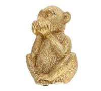 TOYANDONA Resin Monkey Figurine Home Tabletop Ornament Lightweight Desktop Decor for Bedroom Office Three Wise Monkeys Design Animal Statue with Fine Craftsmanship and Texture