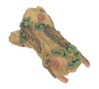 TOYANDONA Resin Tree Trunk Cave Hideout for Reptiles - Hollow Log Lizard Habitat Decor Climbing Branch for Leopard Gecko and Snake Terrarium Accessories