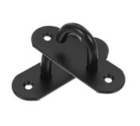 TOYANDONA Resistance Band Wall Anchor Stainless Hook 2pcs Easy Installation Versatile Use for Yoga Straps Hammocks Wall Ceiling Mount Black