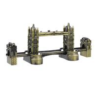 TOYANDONA Retro Alloy London Bridge Model Decorative Architectural Statue for Home Living Ornaments Vintage Thames Bridge Desktop Craft Classic Building Sculpture Gift for Fans of Famous